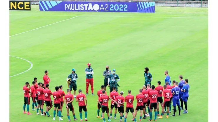 Portuguesa se preparando para duelo contra Monte Azul (Foto: Twitter oficial da Portuguesa)
