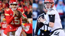 Getty Images - Quarterbacks dos finalistas da conferência americana