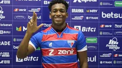 Foto: Karim Georges/Fortaleza/Divulgação - Landázuri: novo reforço do Leão do Pici