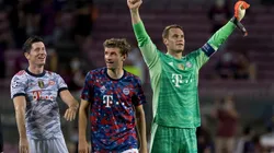 Berengui/DeFodi Images via Getty Images - Lewa, Müller e Neuer em campo pelo Bayern