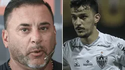 Fotos: Pedro Souza / Atlético / Divulgação - "El Turco" e Castilho: treinador avaliou posição ideal para o meia no Galo