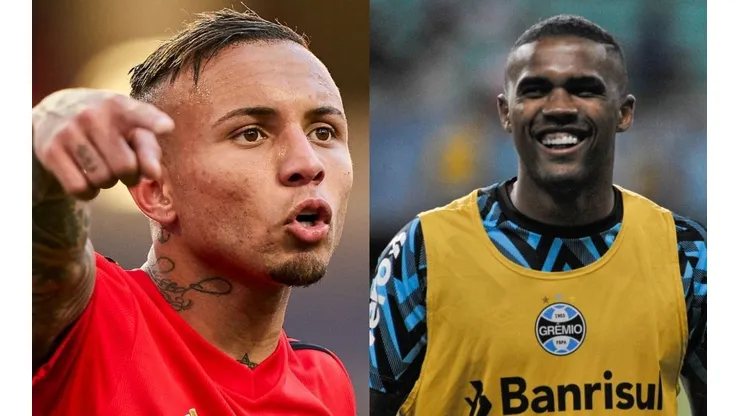 Foto Everton Cebolinha: Jose Manuel Alvarez/Quality Sport Images/Getty Images e Foto Douglas Costa: Jhony Pinho/AGIF