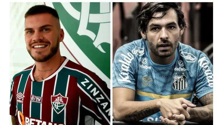 Foto Nathan - FOTO DE MAILSON SANTANA/FLUMINENSE FC - Foto Goulart - Ivan Storti/Santos FC