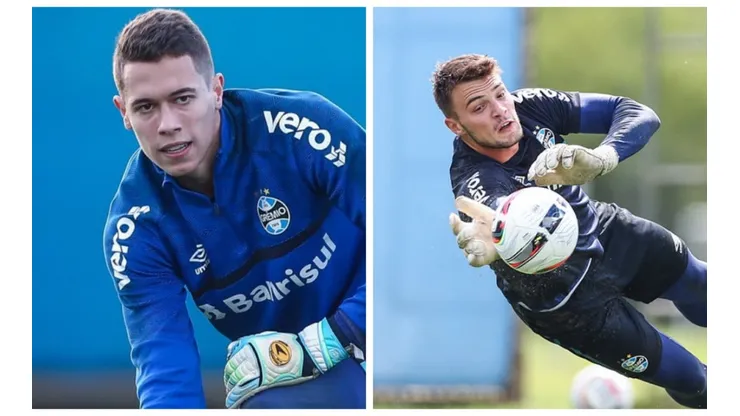 Foto: Montagem de Lucas Uebel/Grêmio FBPA - Brenno e Gabriel vão brigar "pau a pau" por vaga de titular no Estadual