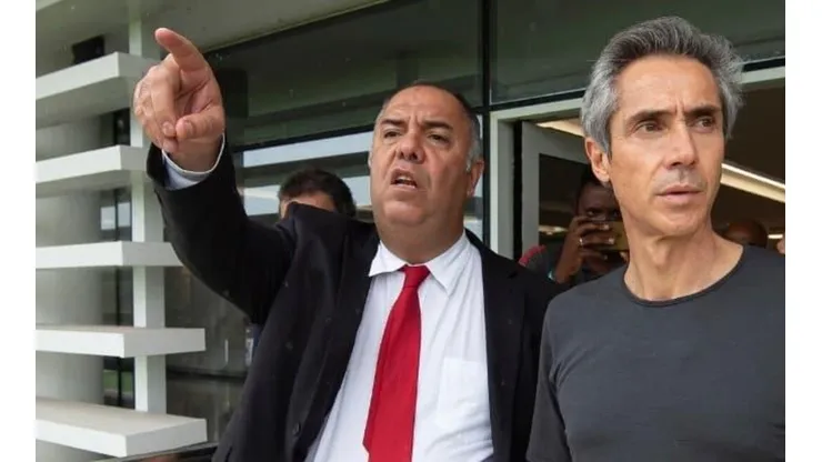 Foto: Alexandre Vidal/CRF - Braz e Paulo Sousa: Flamengo ainda não contratou reforços na atual janela de transferências