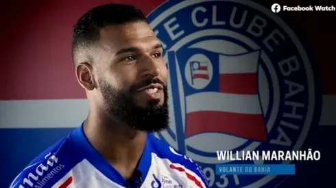 Foto: Reprodução Bahia EC/Facebook Watch | Willian Maranhão explica escolha pelo Bahia