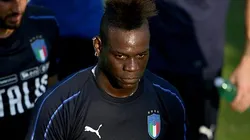Mario Balotelli durante treinamento pela Seleção Italiana, no CT Federale di Coverciano, no dia 04/09/2018. Foto: Claudio Villa/Getty Images