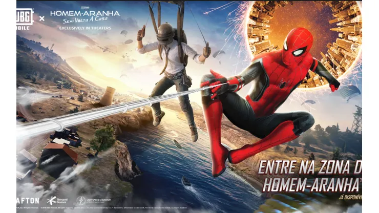 Homem-Aranha: Sem Volta para Casa e PUBG Mobile fazem parceria para evento no jogo