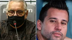 Fotos: Lucas Merçon/Fluminense/Divulgação e Bruno Haddad/Cruzeiro/Divulgação - Angioni e Fábio: dirigente abriu o jogo sobre possível chegada de goleiro