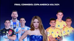 Shakira canta na final da Copa América. Foto: Reprodução/ Instagram/ Copa América