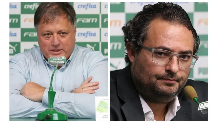 Foto: Montagens de César Greco - Anderson Barros virou alvo de fúria da torcida do Palmeiras; ala pede retorno de Mattos