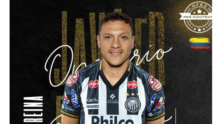 Foto: Divulgação/Operário FC - Reina é o novo reforço do Operário para 2022