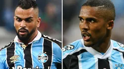 Fotos: Pedro H. Tesch/AGIF - Maicon e Douglas Costa: volante se manifestou em publicação do atual camisa 10 do Grêmio