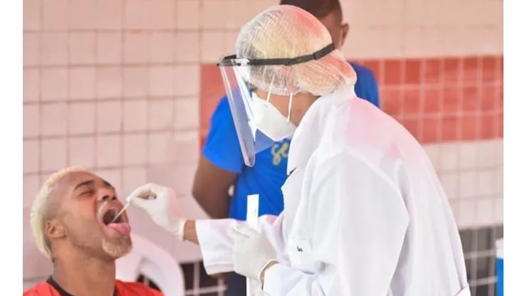 Foto: Site oficial do vitória - Testes sendo realizados no elenco rubro-negro
