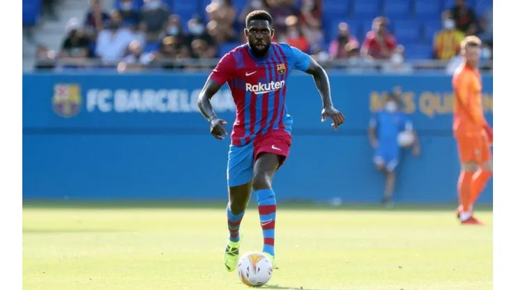 Umtiti, zagueiro do Barcelona (Reprodução/Twitter @FCBarcelona)