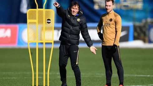 Getty Images - Christian Eriksen e Antonio Conte