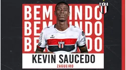 Foto: Divulgação/Botafogo Futebol S/A - Kevin Saucedo é o novo reforço do Botafogo-SP