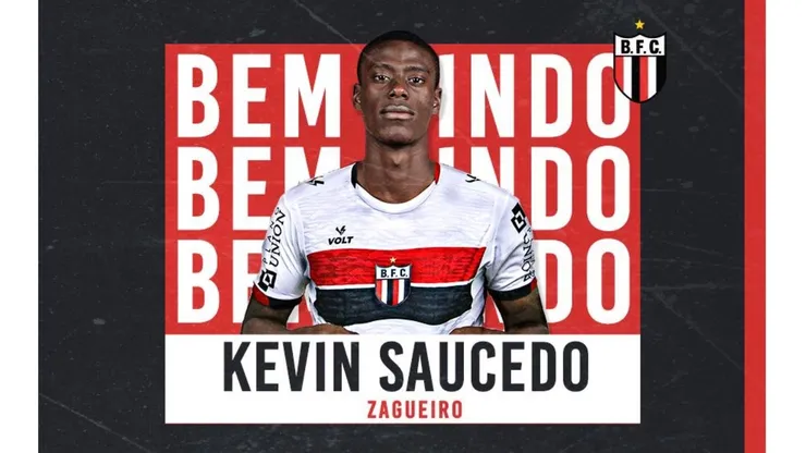 Foto: Divulgação/Botafogo Futebol S/A - Kevin Saucedo é o novo reforço do Botafogo-SP