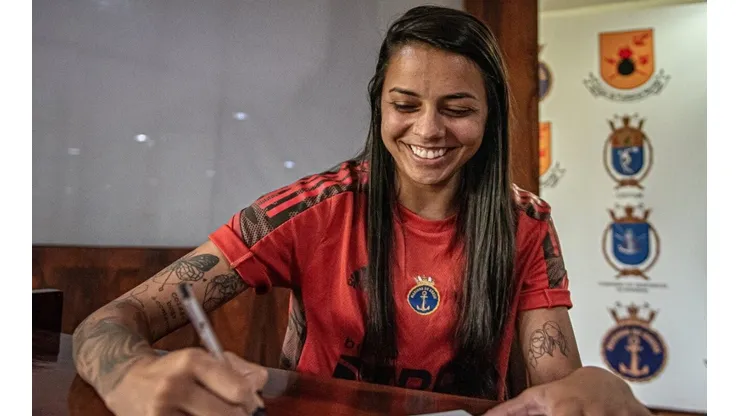 Paula Reis/CRF - Kika Brandino, volante do Flamengo