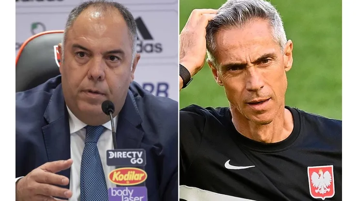 Fotos: Alexandre Vidal/Flamengo/Divulgação e ADAM NURKIEWICZ/Getty Images/Polônia - Braz e Paulo Sousa: dupla já conversou sobre reforços para o Mengão