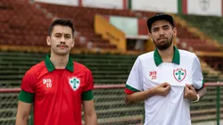 Portuguesa anunciou novas camisa para 2022 (Foto: twitter oficial da Portuguesa)
