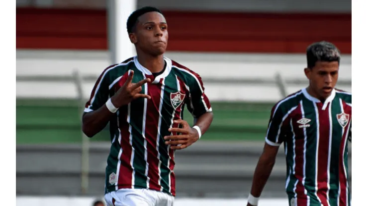 Mailson Santana/Fluminense FC - Kayky festejando gol do Fluminense em 2021