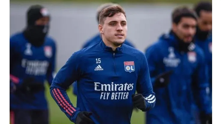 Camilo em treino com o Lyon (Foto: Damien LG/OL)
