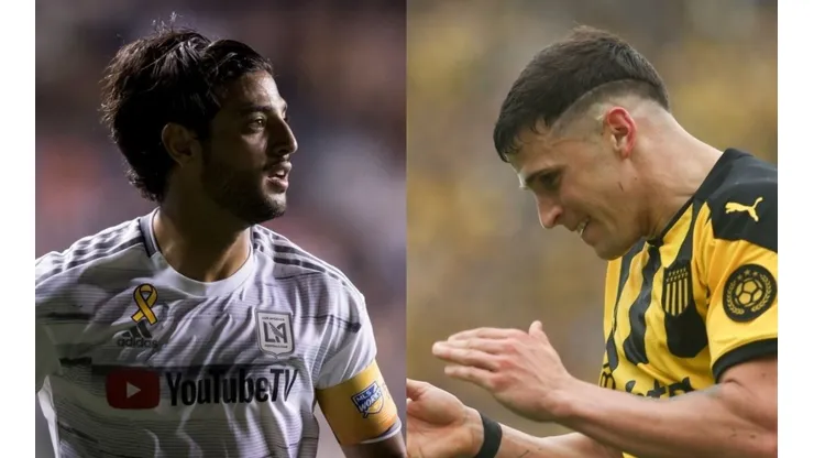 Fotos: Ira L. Black e Ernesto Ryan/Getty Images - Carlos Vela, ídolo na MLS, e Giovanni González, do Peñarol, foram alguns dos nomes ventilados no Palmeiras na virada do ano