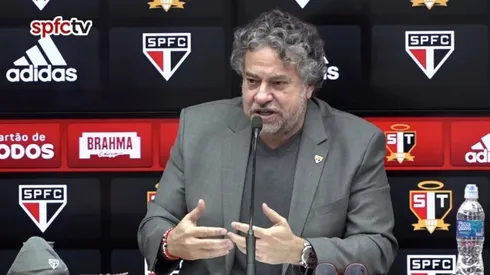 Foto: Reprodução SPFC TV/YouTube | Casares avalia extracampo e 'barra' contratação