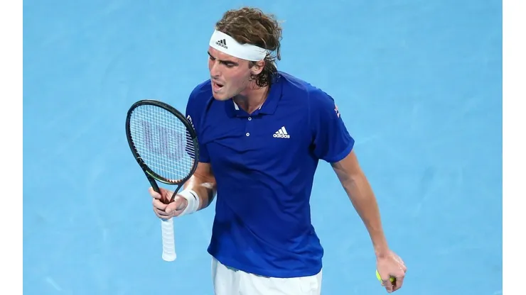 Tsitsipas perdeu para o argentino Diego Schwartzman na ATP Cup (Getty Images)