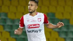 Osório em ação com a camisa do Santa Fé (Foto: Independiente Santa Fé)