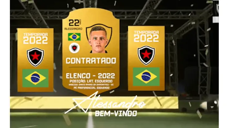 Foto: Divulgação/Botafogo-PB - Alessandro é anunciado pelo Belo para 2022