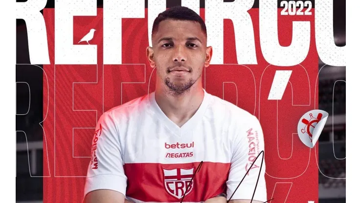 Foto: (Twitter Oficial CRB/@CRBoficial/Divulgação) - Yago Henrique é o mais novo reforço do CRB para 2022