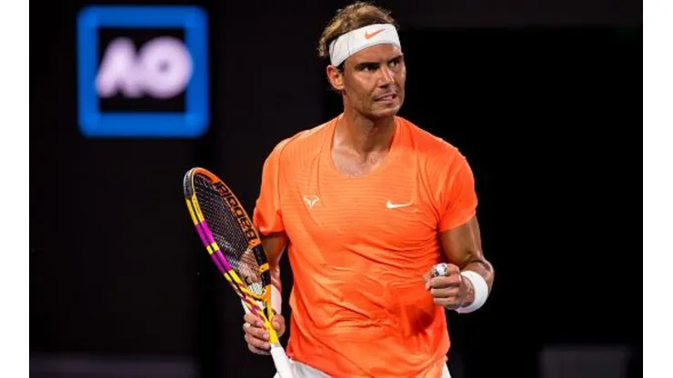 Nadal em ação no Australian Open de 2021