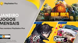 Deep Rock Galactic, Dirt 5 e Persona 5 Strikers são os jogos da PS Plus de Janeiro