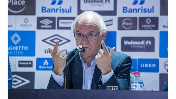 Foto: Lucas Uebel/Grêmio/Divulgação - Romildo Bolzan Júnior: presidente não descarta volta de medalhão ao Grêmio