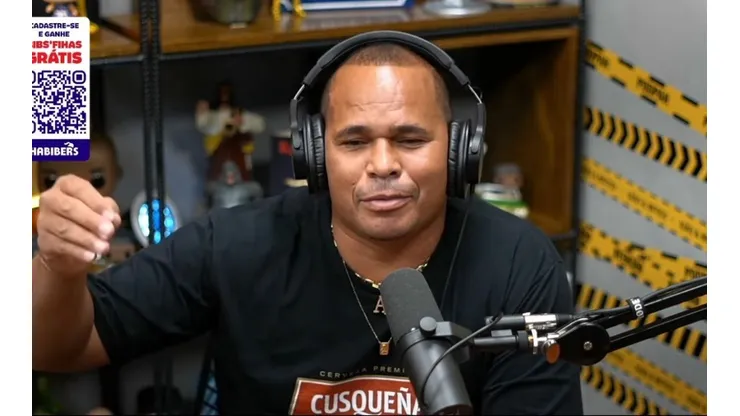Foto: Reprodução Podpah PodCast/YouTube | Aloísio Chulapa 'defende' nome contestado no SPFC