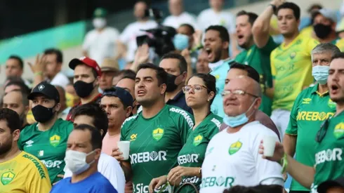 Torcida do Cuiabá na Arena Pantanal (Foto: AssCom Dourado)