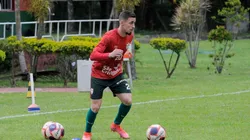 Gustavo França em ação no CT da Portuguesa (Foto: Portuguesa)