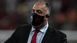 Marcos Braz dirigente do Flamengo durante partida contra o Corinthians no estadio Maracana pelo campeonato Brasileiro A 2021. Foto: Thiago Ribeiro/AGIF