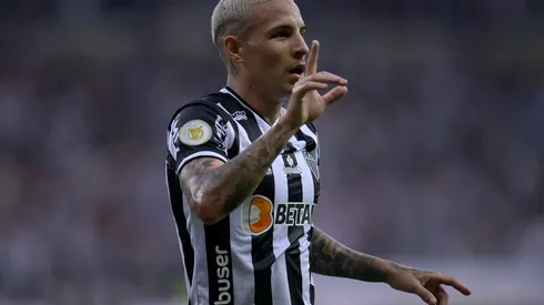 Foto: Pedro Vilela/Getty Images - Arana teria sondagem forte do Leeds United, porém direção do Galo rechaçou qualquer contato dos ingleses