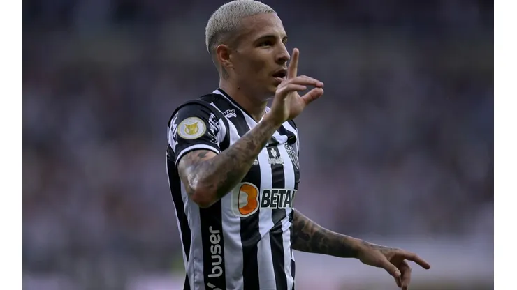 Foto: Pedro Vilela/Getty Images - Arana teria sondagem forte do Leeds United, porém direção do Galo rechaçou qualquer contato dos ingleses