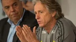 Foto: Alexandre Vidal/Flamengo/Divulgação - Braz e Jesus: dirigente desconversou sobre interesse em técnico
