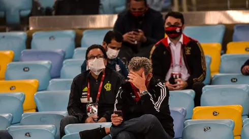 Rodolfo Landim no Maracanã em jogo do Flamengo (Thiago Ribeiro/AGIF)