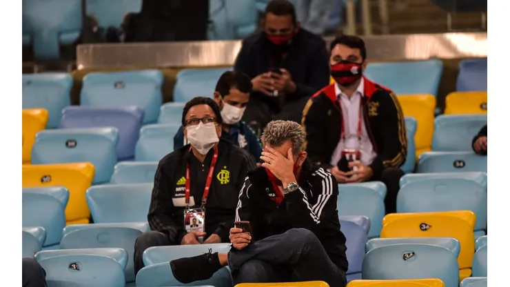 Rodolfo Landim no Maracanã em jogo do Flamengo (Thiago Ribeiro/AGIF)