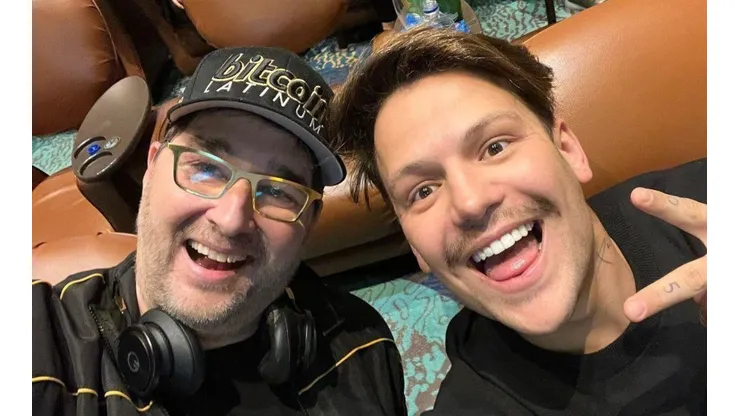 Phil Hellmuth e Saulo Poncio (Foto: Reprodução Instagram)