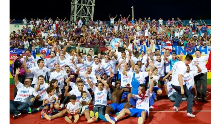 Bahia ficou em quarto lugar na Série B de 2016 e conseguiu o acesso (Foto: Felipe Oliveira/EC Bahia)