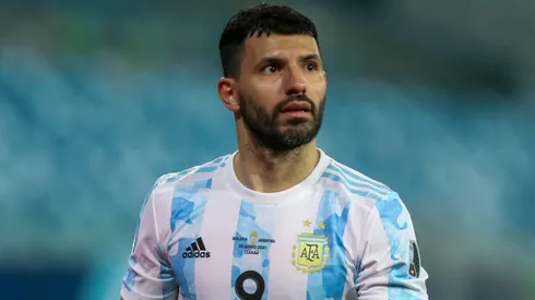 Foto: Gil Gomes/AGIF - Aguero foi campeão da Copa América em 2021 junto com a seleção argentina
