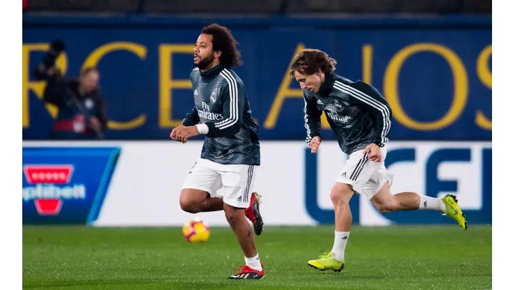 Foto: Alex Caparros / Getty Images | Marcelo e Luka Modric testaram positivo para covid