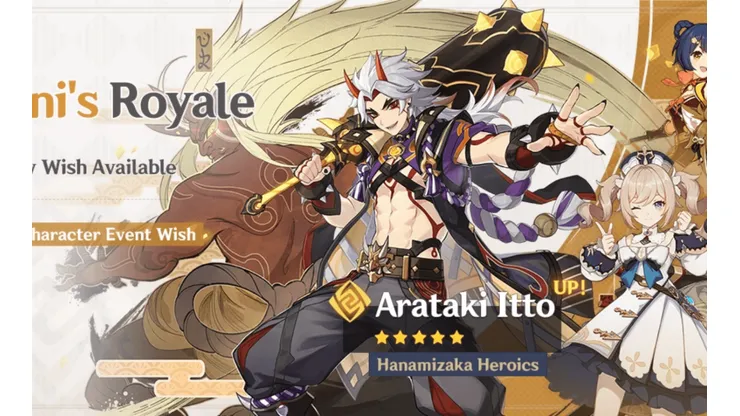 Genshin Impact: Arataki Itto chega nesta terça (14) e recebe novo trailer de gameplay